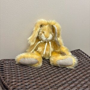 Mary Meyer Bunny Rabbit Plush Floppy Ear Long Hair 1998 Burlap Feet Ears